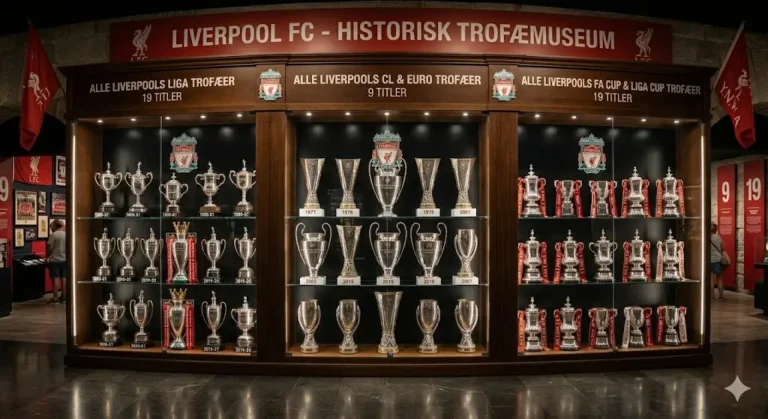 Hele Liverpools trofæskab