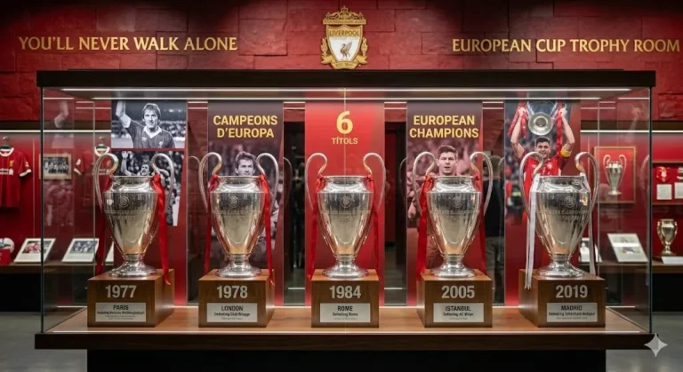 Liverpools champions league trofæskab